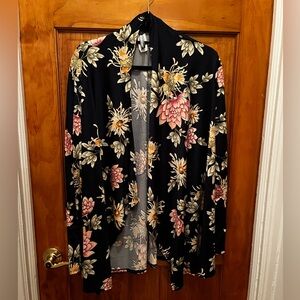 DONATED TO CHARITY Floral Navy Cardigan